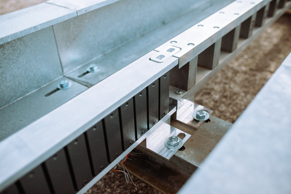 Transition from booster beam to propulsion beam