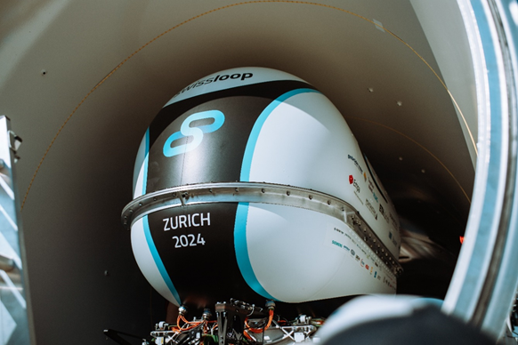 Swissloop prototype at the EHW 2024 in Zurich
