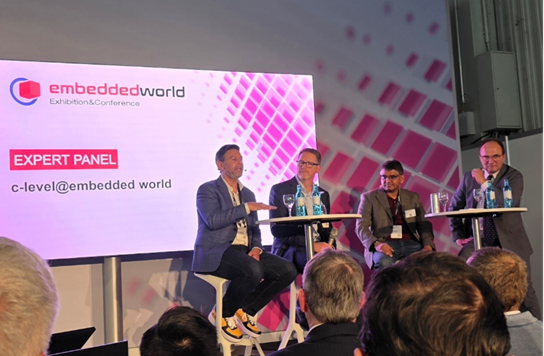 Esam Elashmawi speaking at embedded world 2026