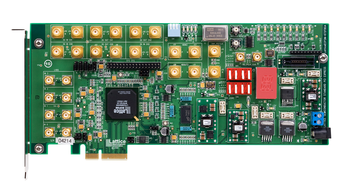 ラティスECP2M PCIエクスプレスx4評価ボード