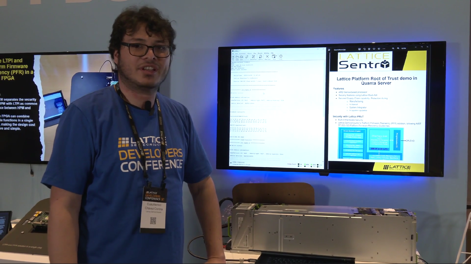 Lattice LTPI and PFR demo in Quanta Server
