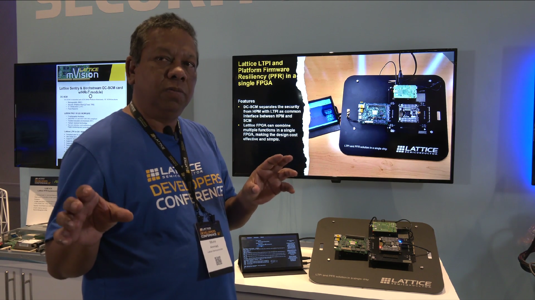 Lattice LTPI and Platform Firmware Resiliency (PFR) in a Single FPGA