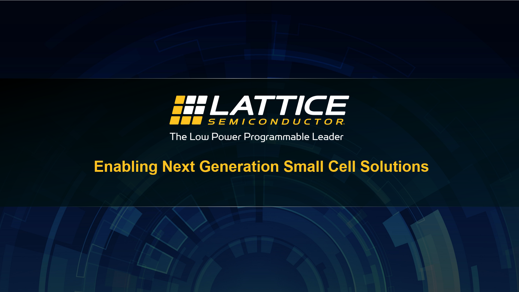 Enabling Next Generation Small Cell Solutions