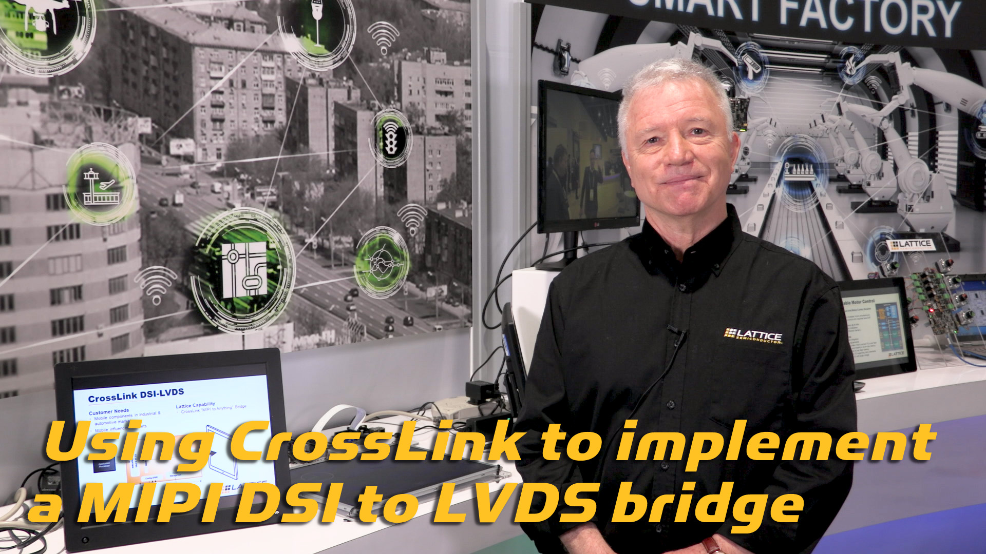 Using CorssLink to implement a MIPI DSI to LVDS bridge